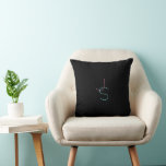 Stijlvolle bewerkbare elke twee modern ogende Init Kussen<br><div class="desc">Modern,  stijlvol typografisch ontwerp,  bewerken zoals je wilt!</div>