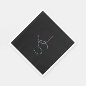 Stijlvolle bewerkbare elke twee modern ogende Init Servet (Hoek)