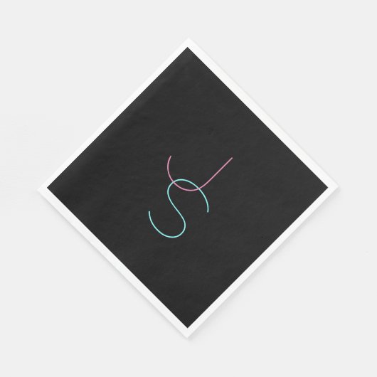 Stijlvolle bewerkbare elke twee modern ogende Init Servet (Hoek)