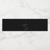 Stijlvolle bewerkbare elke twee modern ogende Init Waterfles Etiket (Enkel label)