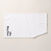 Stijlvolle bewerkbare moderne retro-tekst | Grey Bad Handdoek (Handdoek)