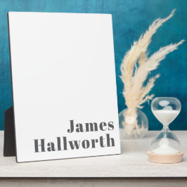 Stijlvolle bewerkbare moderne retro-tekst | Grey Fotoplaat