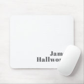 Stijlvolle bewerkbare moderne retro-tekst | Grey Muismat (Met muis)