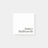 Stijlvolle bewerkbare moderne retro-tekst | Grey Post-it® Notes (Voorkant)