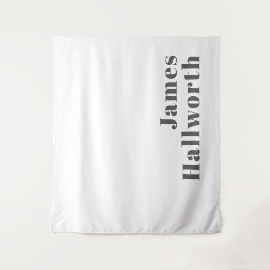 Stijlvolle bewerkbare moderne retro-tekst | Grey Wandkleed (Voorkant)