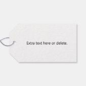 Stijlvolle bewerkbare moderne retronaam (of andere cadeaulabel (Achterkant Horizontaal)