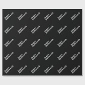 Stijlvolle bewerkbare moderne retronaam (of andere cadeaupapier (Vlak)