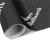 Stijlvolle bewerkbare moderne retronaam (of andere cadeaupapier (Rol Hoek)