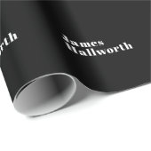 Stijlvolle bewerkbare moderne retronaam (of andere cadeaupapier (Rol Hoek)