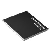 Stijlvolle bewerkbare moderne retronaam (of andere notitieblok (Schuin)