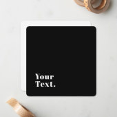 Stijlvolle bewerkbare moderne retronaam (of andere notitiekaartje (Voorkant / Achterkant in situ)