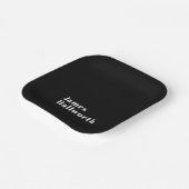 Stijlvolle bewerkbare moderne retronaam (of andere papieren bordje (Gebogen)