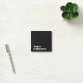 Stijlvolle bewerkbare moderne retronaam (of andere post-it® notes (Kantoor)