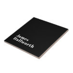 Stijlvolle bewerkbare moderne retronaam (of andere tegeltje<br><div class="desc">Modern aanpasbaar ontwerp met een naam of een andere tekst.</div>