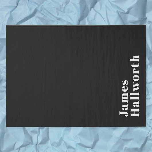 Stijlvolle bewerkbare moderne retronaam (of andere tissuepapier