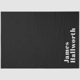 Stijlvolle bewerkbare moderne retronaam (of andere tissuepapier