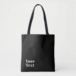 Stijlvolle bewerkbare moderne retronaam (of andere tote bag