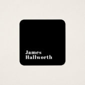 Stijlvolle bewerkbare moderne retronaam (of andere vierkante visitekaartjes (Voorkant)