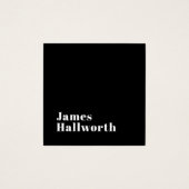 Stijlvolle bewerkbare moderne retronaam (of andere vierkante visitekaartjes (Voorkant)