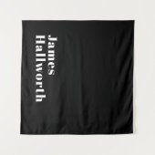 Stijlvolle bewerkbare moderne retronaam (of andere wandkleed (Voorkant (horizontaal))