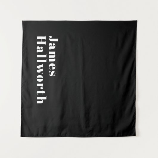 Stijlvolle bewerkbare moderne retronaam (of andere wandkleed (Voorkant (horizontaal))