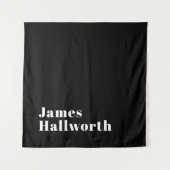 Stijlvolle bewerkbare moderne retronaam (of andere wandkleed (Voorkant)