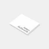 Stijlvolle bewerkbare retro moderne tekst | Grijs Post-it® Notes (Schuin)
