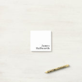 Stijlvolle bewerkbare retro moderne tekst | Grijs Post-it® Notes (Op bureau)