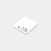 Stijlvolle bewerkbare retro moderne tekst | Grijs Post-it® Notes (Schuin)