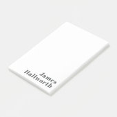 Stijlvolle bewerkbare retro moderne tekst | Grijs Post-it® Notes (Schuin)