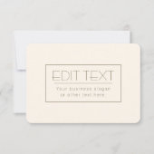 Stijlvolle bewerkbare Sjabloon | Gebroken wit en d (Voorkant)