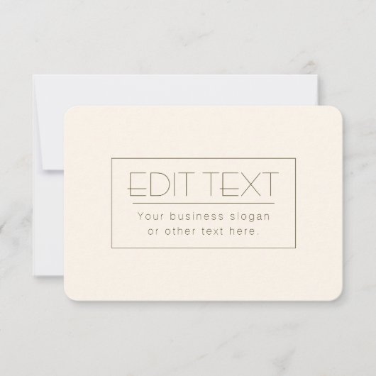 Stijlvolle bewerkbare Sjabloon | Gebroken wit en d (Voorkant)