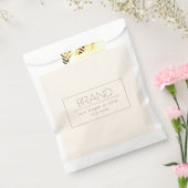 Stijlvolle bewerkbare Sjabloon | Gebroken wit en d Bedankzakje (Gezegeld)