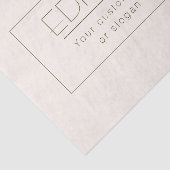 Stijlvolle bewerkbare Sjabloon | Gebroken wit en d Tissuepapier (Detail)