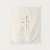 Stijlvolle bewerkbare Sjabloon | Gebroken wit en d Wandkleed (Voorkant)