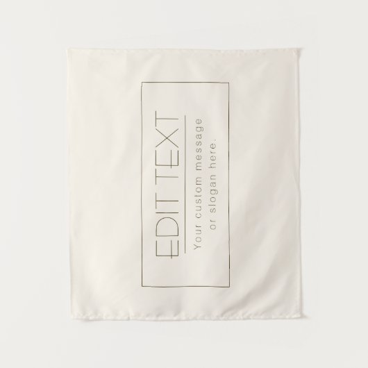 Stijlvolle bewerkbare Sjabloon | Gebroken wit en d Wandkleed (Voorkant)