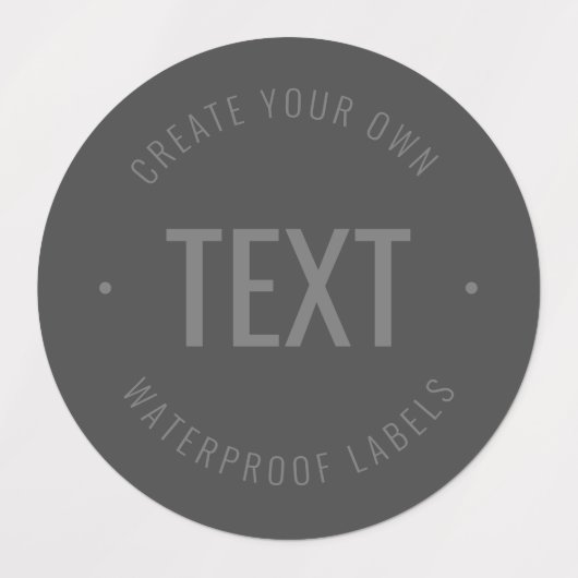 Stijlvolle bewerkbare tekst en kleuren waterdicht labels (Design 3)