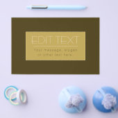 Stijlvolle bewerkbare tekst Sjabloon |  goud Flyer (Enkel)