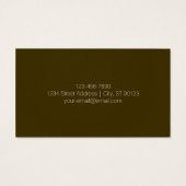 Stijlvolle bewerkbare tekst Sjabloon |  goud Visitekaartje (Achterkant)