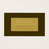 Stijlvolle bewerkbare tekst Sjabloon |  goud Visitekaartje (Voorkant)