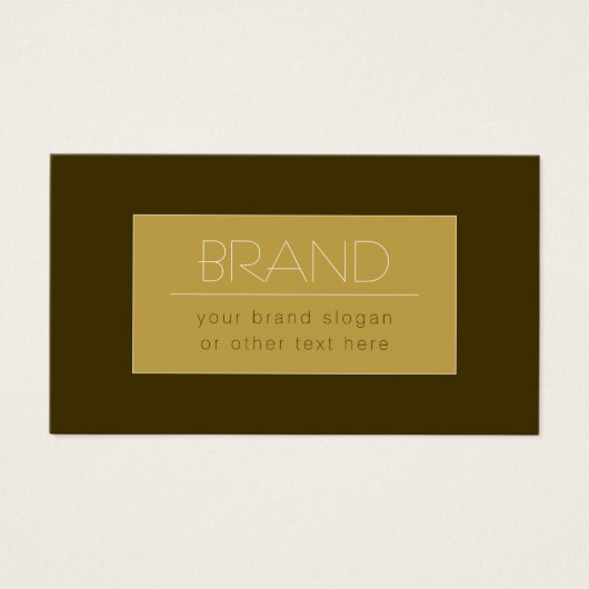 Stijlvolle bewerkbare tekst Sjabloon |  goud Visitekaartje (Voorkant)