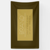 Stijlvolle bewerkbare tekstsjabloon | Vintage goud Spandoek (Verticaal)