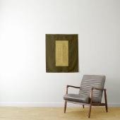 Stijlvolle bewerkbare tekstsjabloon | Vintage goud Wandkleed (In situ)