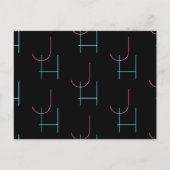 Stijlvolle bewerkbare twee moderne betegelde Initi Briefkaart (Voorkant)