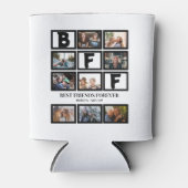 Stijlvolle BFF Best Friends Forever 9 Photo Collag Blikjeskoeler (Voorkant)