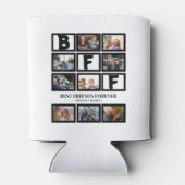 Stijlvolle BFF Best Friends Forever 9 Photo Collag Blikjeskoeler (Achterkant)