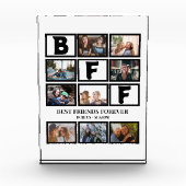Stijlvolle BFF Best Friends Forever 9 Photo Collag Fotoblokken (Voorkant)