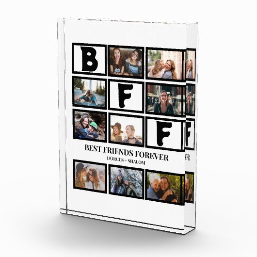 Stijlvolle BFF Best Friends Forever 9 Photo Collag Fotoblokken (Rechts)