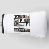 Stijlvolle BFF Best Friends Forever 9 Photo Collag Golfheadcover (Voorkant)