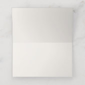 Stijlvolle bijtende naam Moderne ongewone bruidjes Plaatskaartje (Binnenkant ongevouwen)